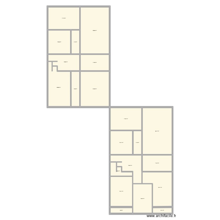 1er. Plan de 21 pièces et 292 m2