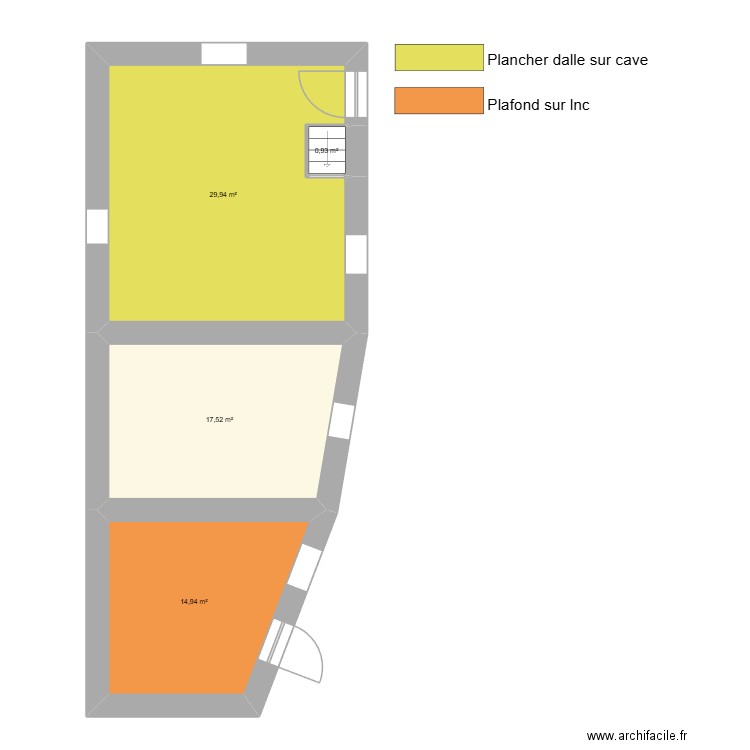 sucession nonotte. Plan de 8 pièces et 113 m2