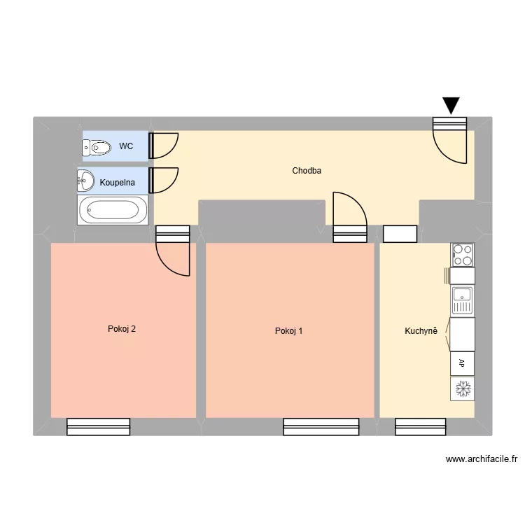 n&aacute;m. T.G. Masaryka 796, byt 9. Plan de 13 Pièces et 185 m²