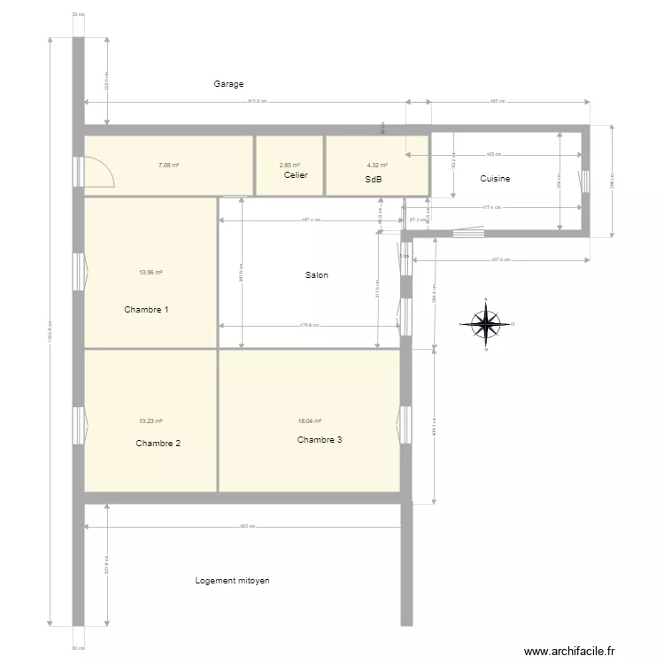 Maison Me CIRAN. Plan de 