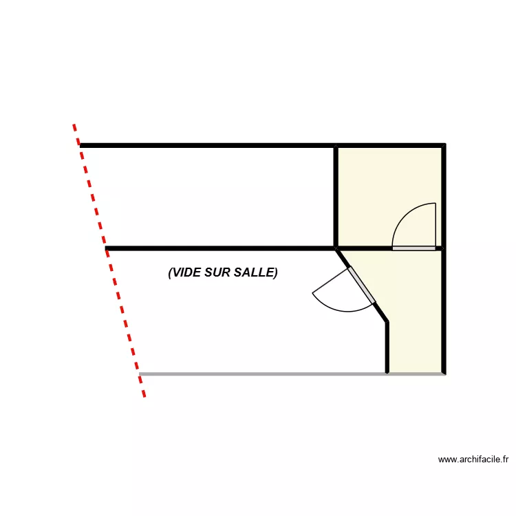 CINEMA N1-COTE ECRAN. Plan de 2 et 4 m² CINEMA N1-COTE ECRAN. Plan de 2 et 4 m²