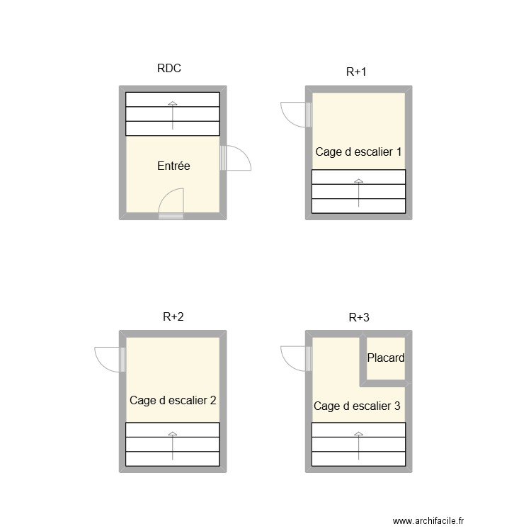 2507 CAP. Plan de 5 pièces et 12 m2