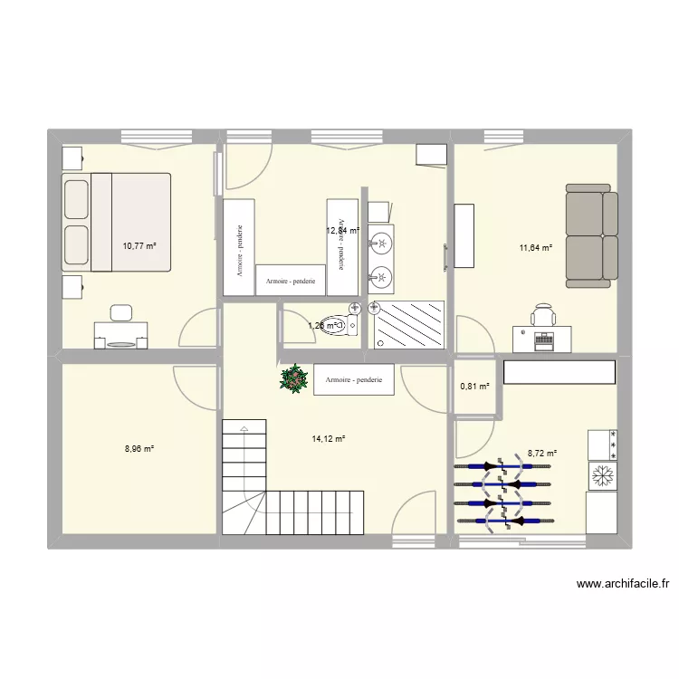 projet maison rez de chaussé. Plan de 8 et 69 m² projet maison rez de chaussé. Plan de 8 et 69 m²
