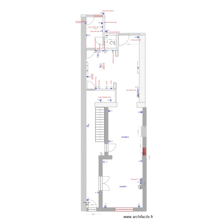 rez de chausse élec. Plan de 0 pièce et 0 m2