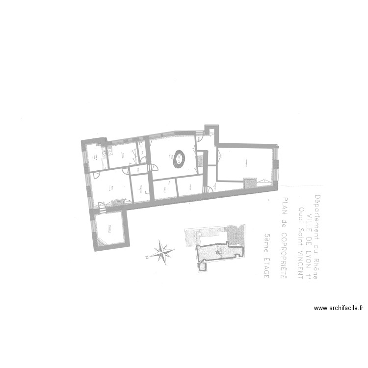 BOCCARA EDL. Plan de 8 pièces et 147 m2