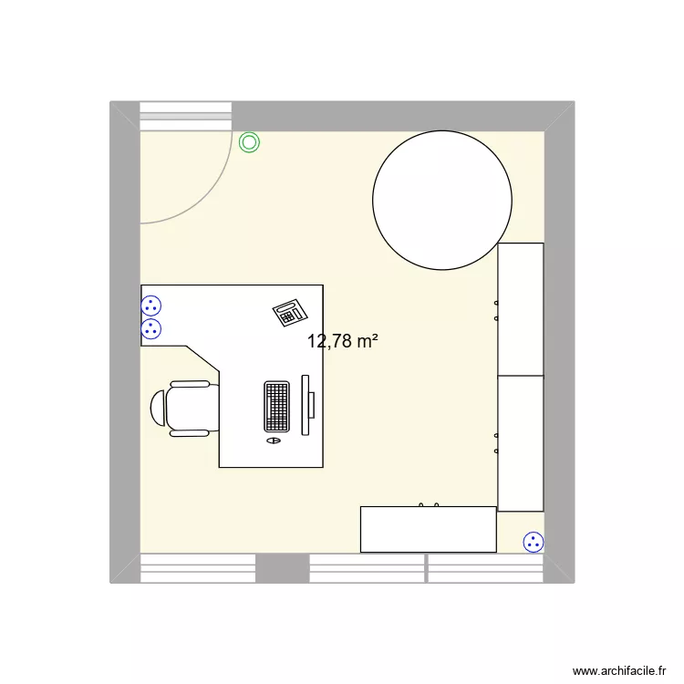 bureau Syctom Romainville. Plan de 1 et 13 m² bureau Syctom Romainville. Plan de 1 et 13 m²