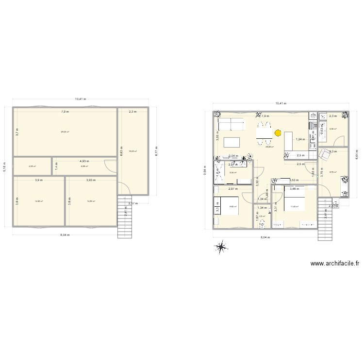 st genis. Plan de 13 pièces et 169 m2