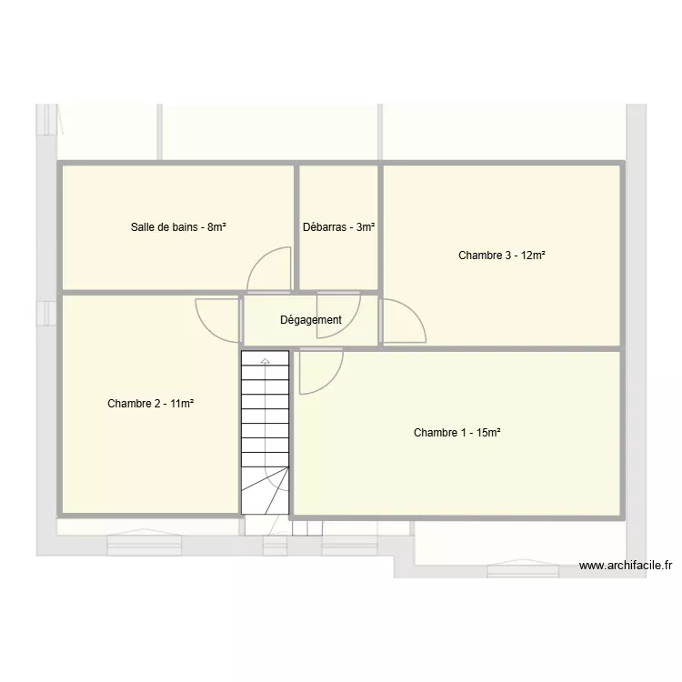 BOUILLER. Plan de 11  et 126 m²