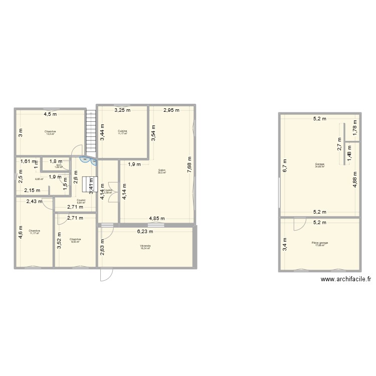 MAISON ELISE & ROMEO. Plan de 12 pièces et 165 m2