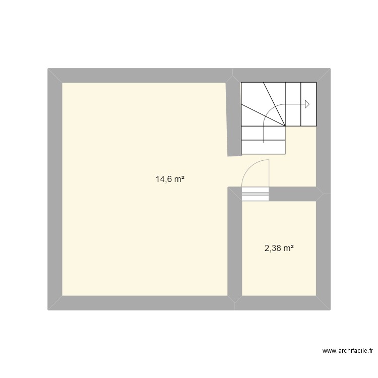 plan yves rocher 2. Plan de 2 pièces et 17 m2