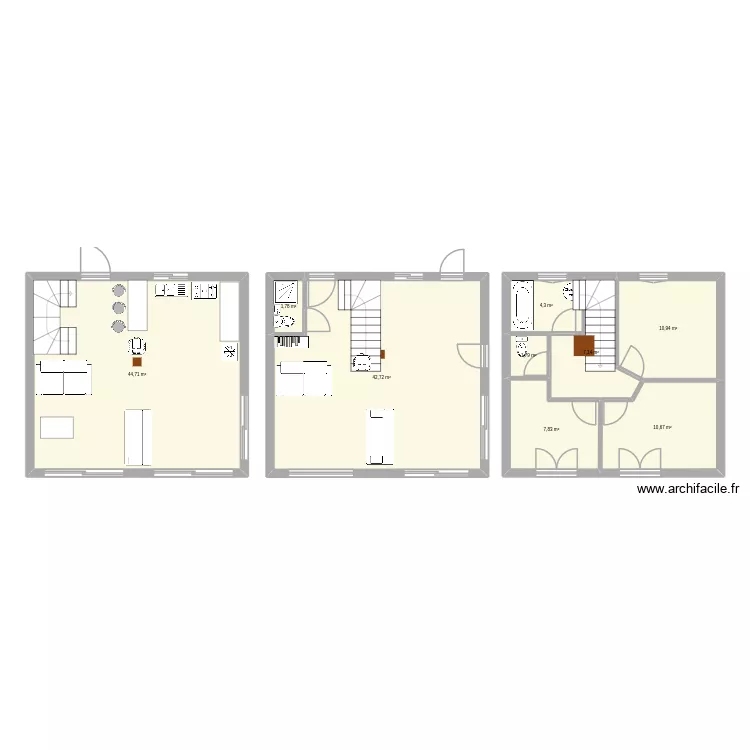Wylas RDC 44m2 v4. Plan de 9 pièces et 132 m² Wylas RDC 44m2 v4. Plan de 9 pièces et 132 m²
