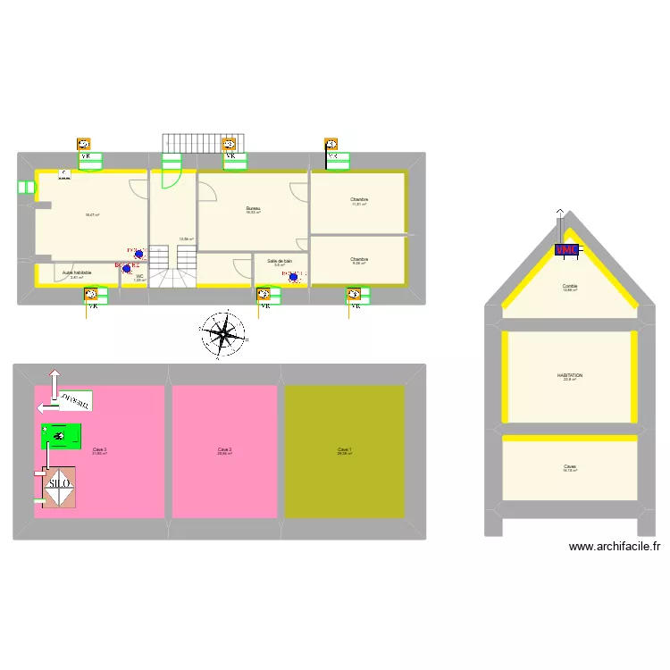 ESPINET Jean Francois STE FORTUNADE Auditeur. Plan de 