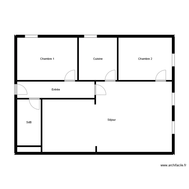 A2 - Ollivro. Plan de 7  et 70 m²