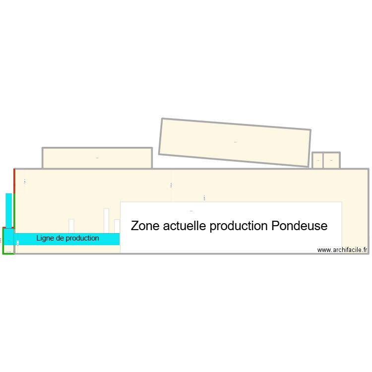 batiment clouage. Plan de 6 pièces et -895 m2