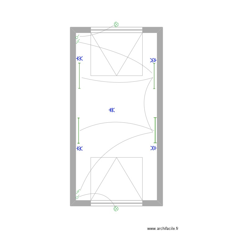geff g. Plan de 1 pièce et 30 m2