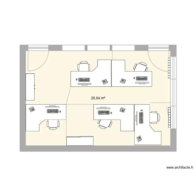 bureau CMQE. Plan de 1 et 27 m² bureau CMQE. Plan de 1 et 27 m²