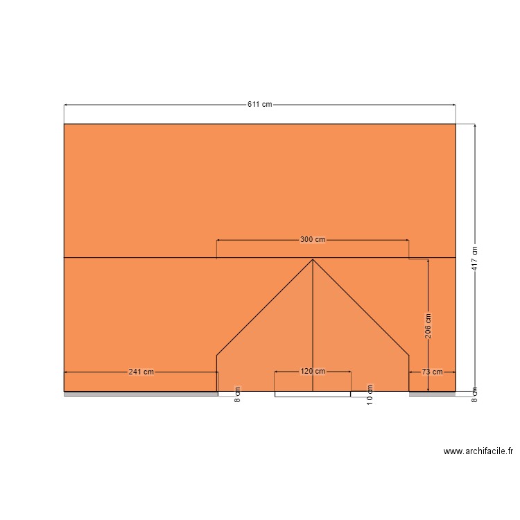 toit dpendance existant. Plan de 0 pièce et 0 m2