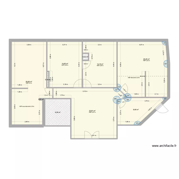 Cabinet chir Ambroise. Plan de 