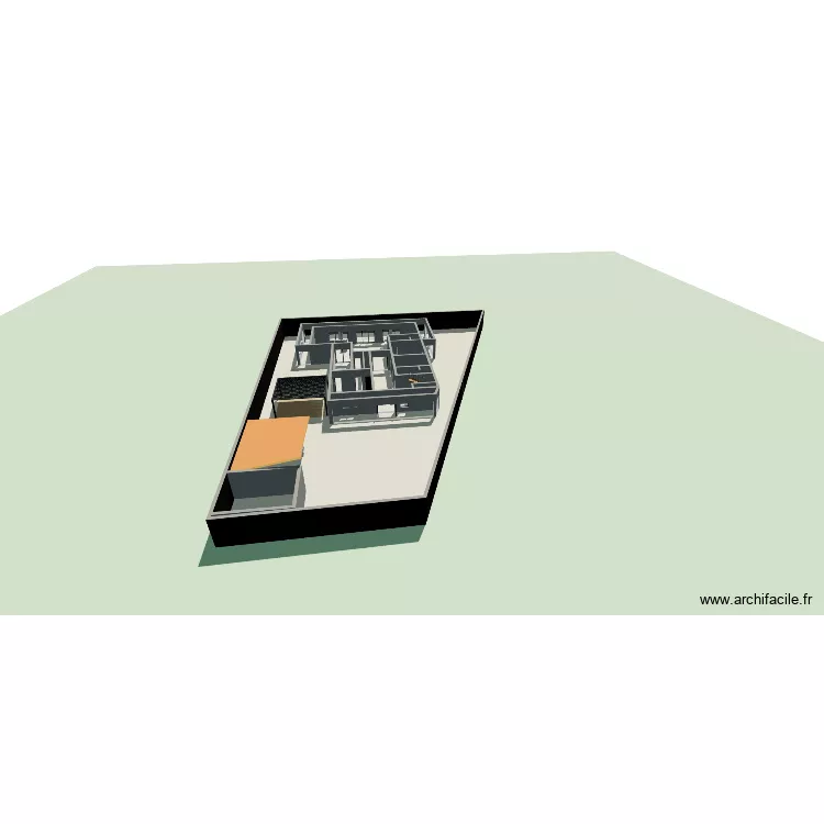 Terrain+Maison update option 5. Plan de 15 Pièces et 1239 m²