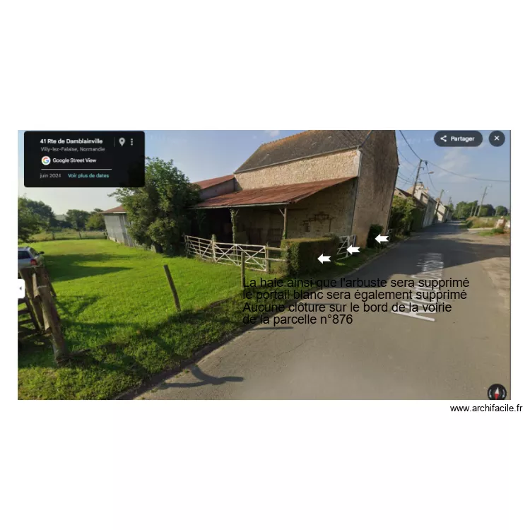 photo 2 voirie. Plan de 