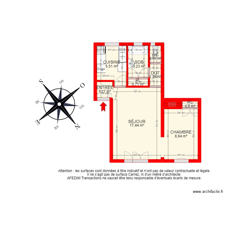 BI16176 -. Plan de 11 pièces et 42 m2