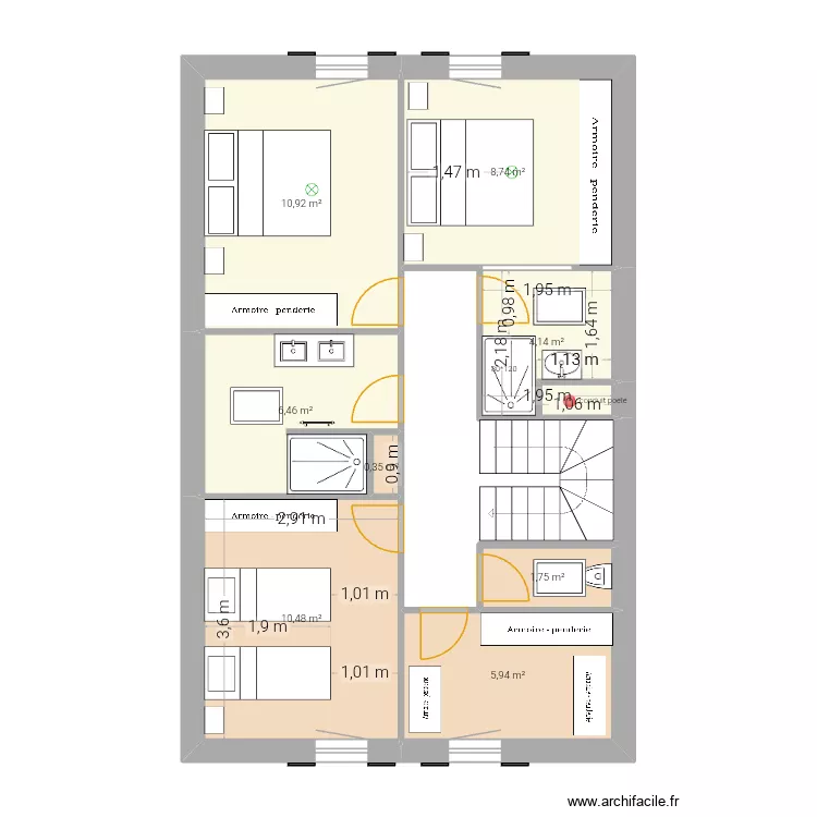 Sylvie0 &eacute;tage. Plan de 