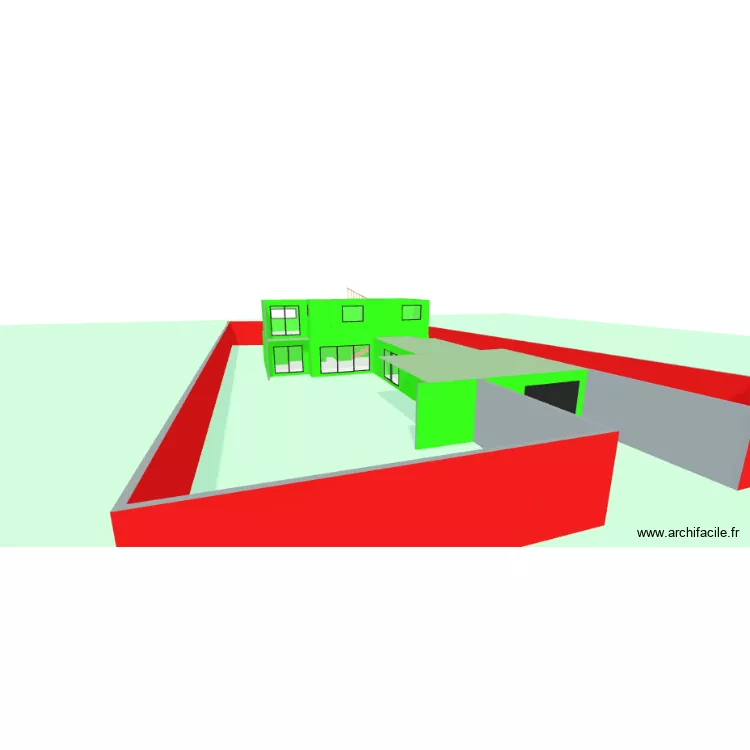 galline ETAGE OPTION 1. Plan de 14  et 176 m²