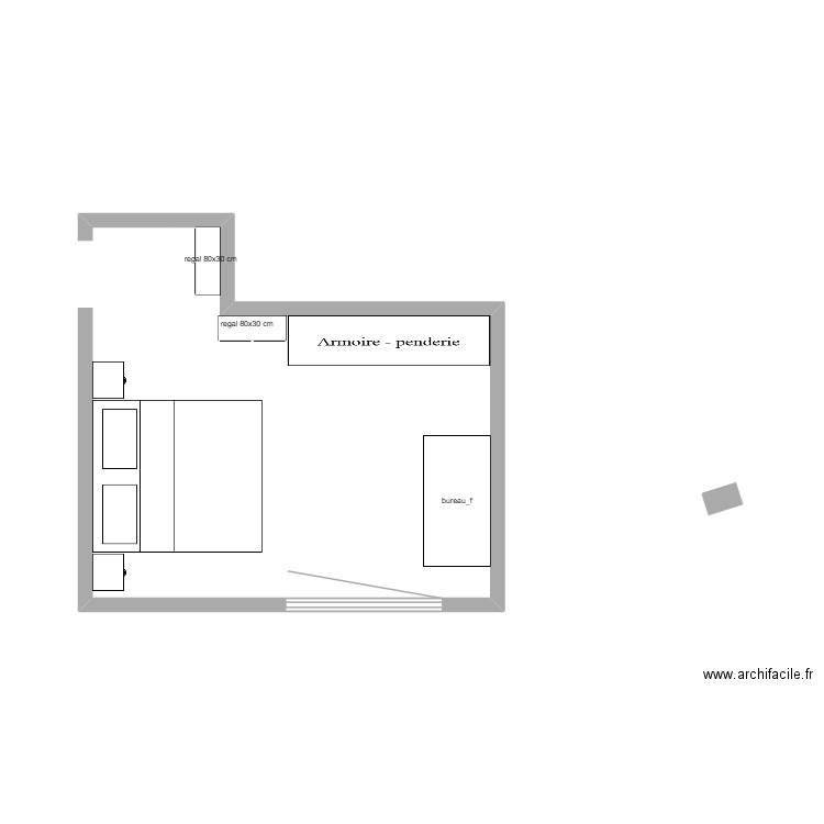 chambre à coucher V3. Plan de 0 pièce et 0 m2