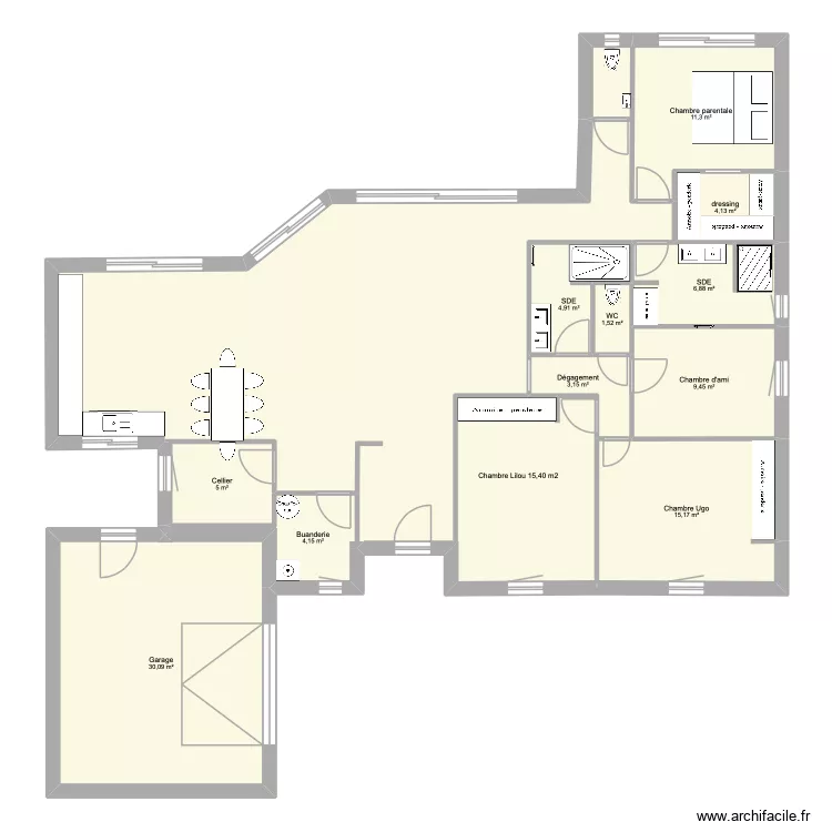 Plan maison. Plan de 0 pièce et 0 m2