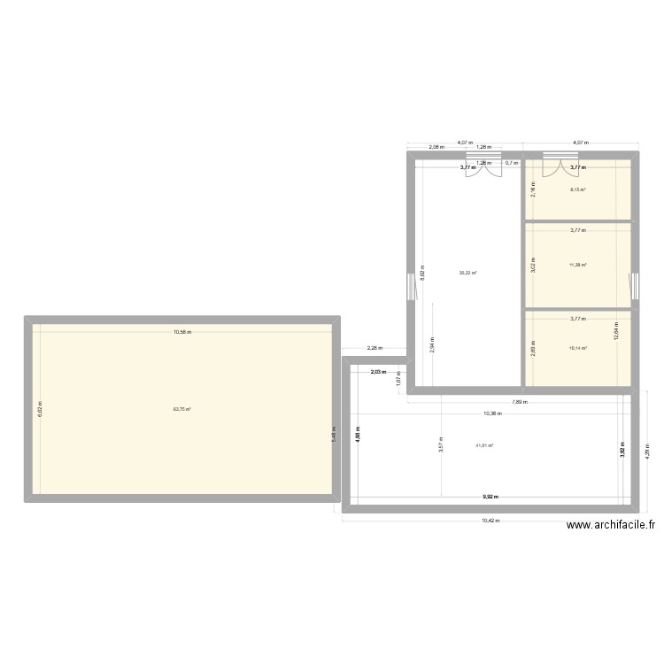 didier. Plan de 6 pièces et 165 m2