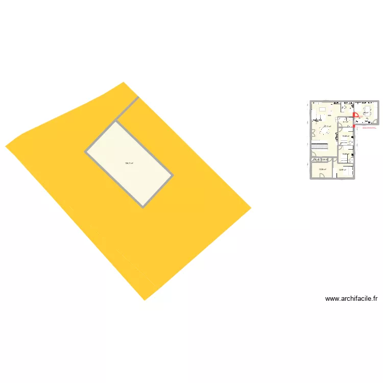 Projet Renoux - Agrandissement 3. Plan de 