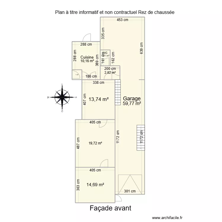 couvin Rez garage. Plan de couvin Rez garage. Plan de