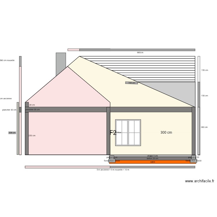 maison cote droite 2023. Plan de 0 pièce et 0 m2