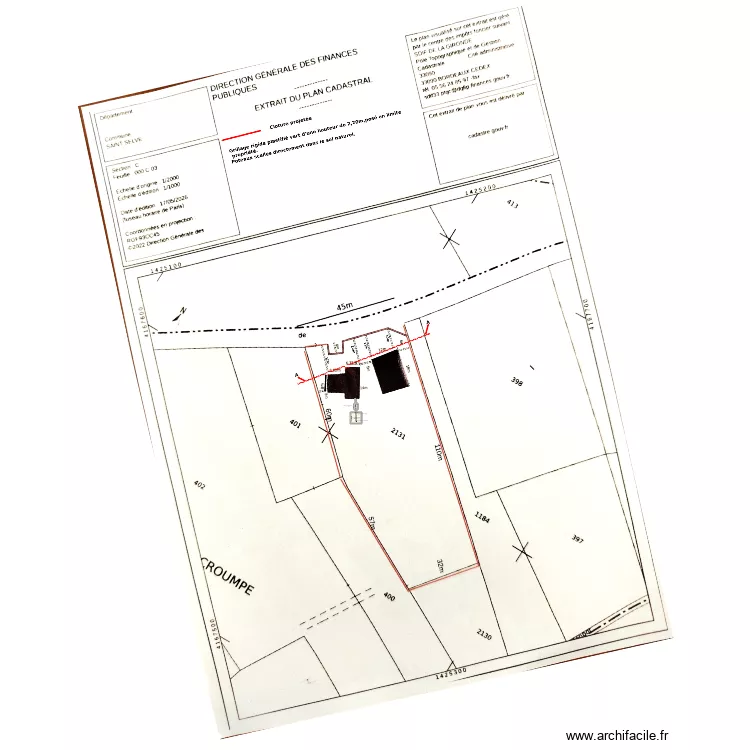de masse assinissement. Plan de 2 et 28 m² de masse assinissement. Plan de 2 et 28 m²
