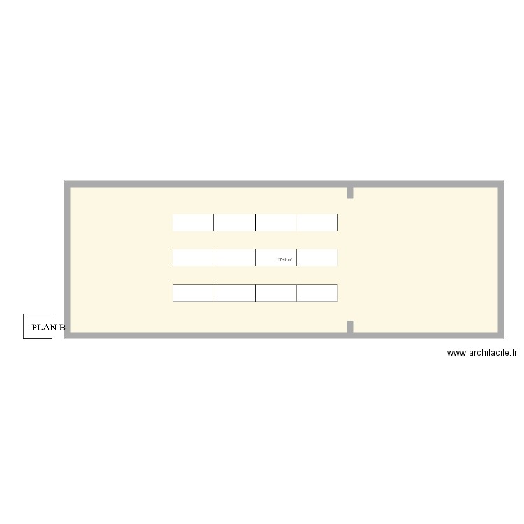 Plans_Mariage. Plan de 1 pièce et 117 m2