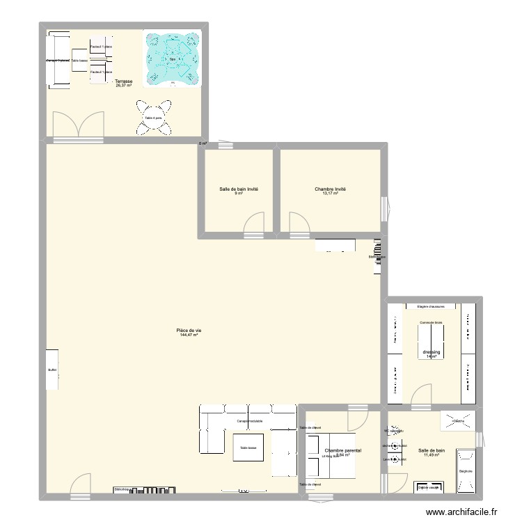 Appartement de rêve. Plan de 0 pièce et 0 m2 Appartement de rêve. Plan de 0 pièce et 0 m2