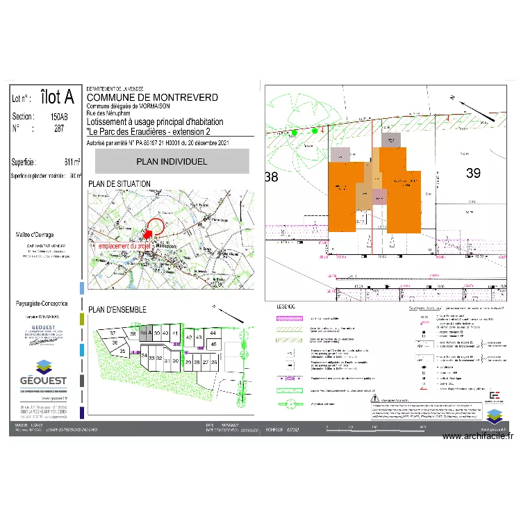 Parc des Eraudières - cristal + lazuli. Plan de Parc des Eraudières - cristal + lazuli. Plan de