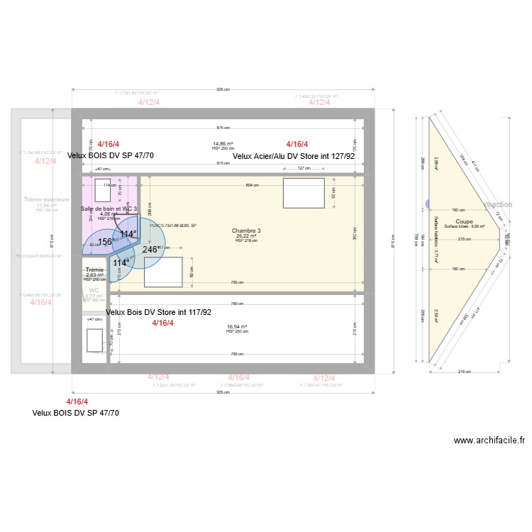 ML24014678. Plan de 19 pièces et 213 m2