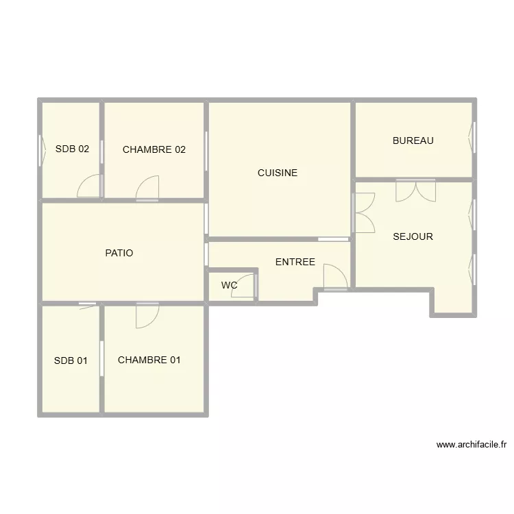 PLAN AV FEUCHERE AM. Plan de 