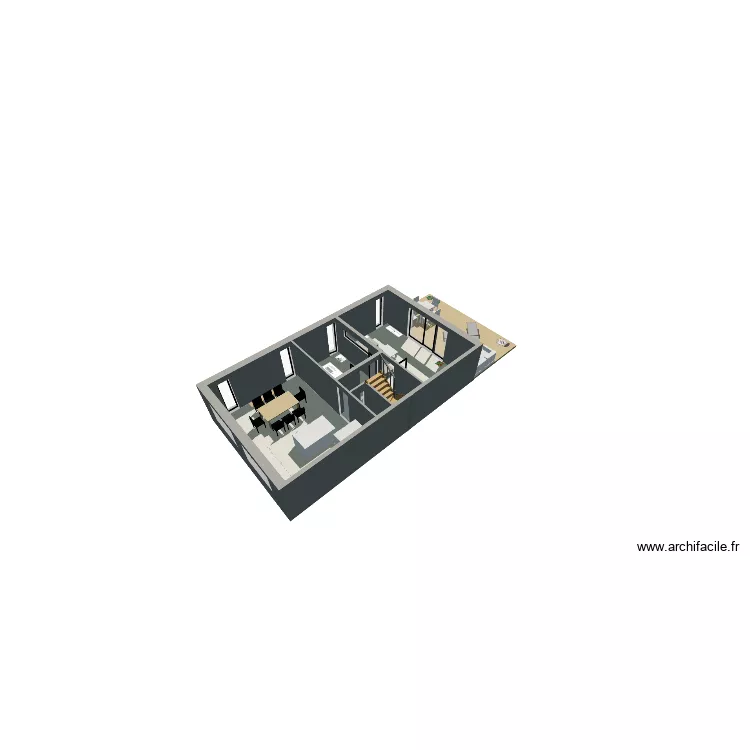 etage 1 bis. Plan de 23 Pièces et 441 m²