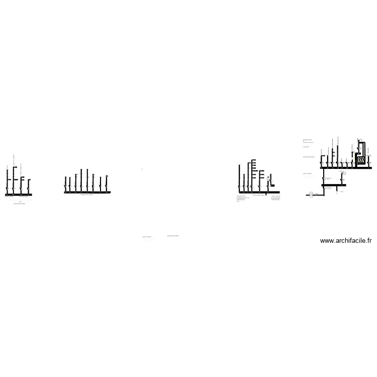 Gilbert uniilaire. Plan de 22  et 423 m²