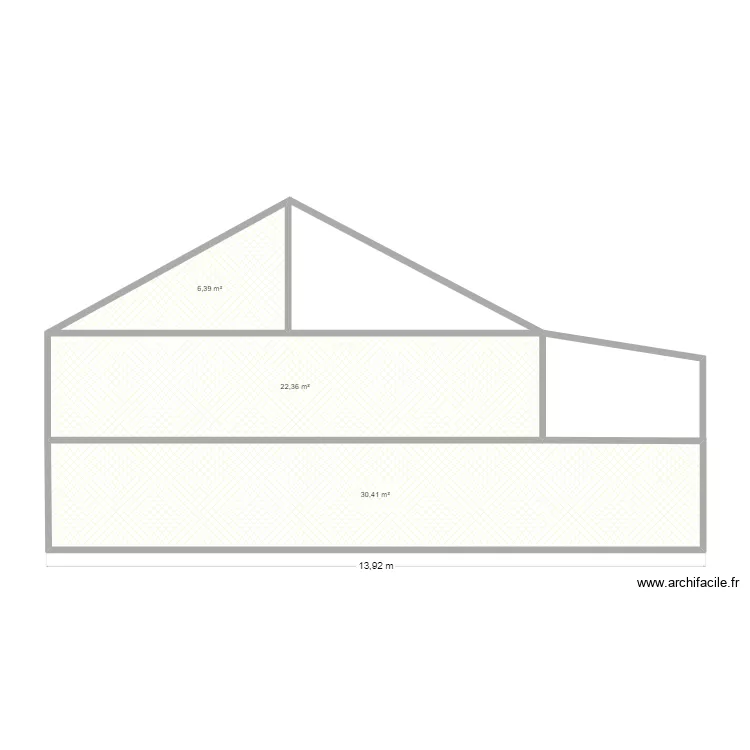 PCMI33. Plan de 3  et 59 m²