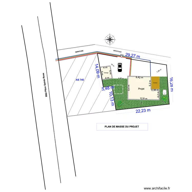 PLAN MASSE AS 791. Plan de 