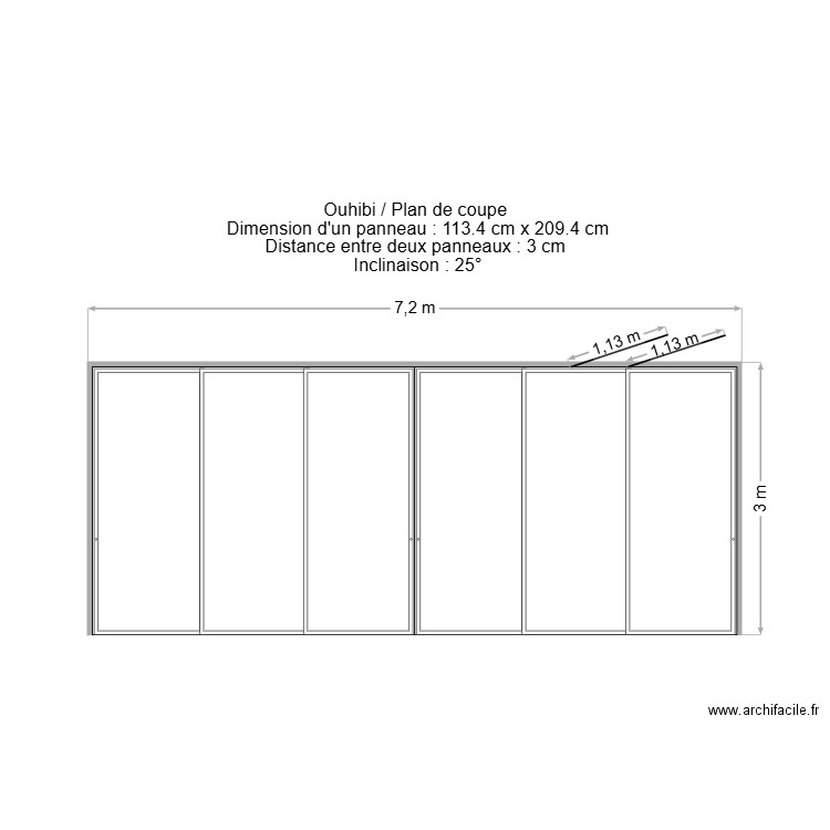 Ouhibi plan de coupe. Plan de 0 pièce et 0 m2