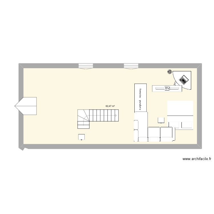 combles. Plan de 0 pièce et 0 m2