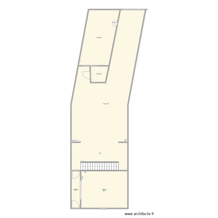 exemple. Plan de 5 pièces et 120 m2