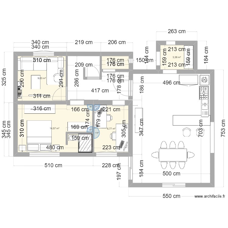 extension plan 3. Plan de 0 pièce et 0 m2