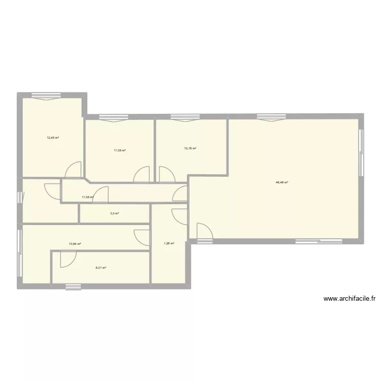 maison individuelle 1. Plan de 9  et 122 m²