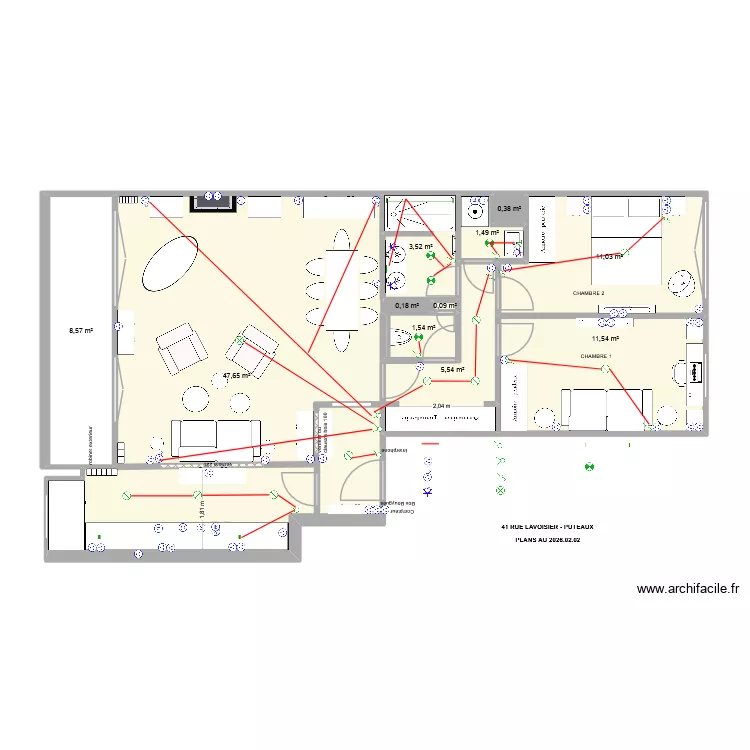 lavoisier 17. Plan de 11 et 92 m² lavoisier 17. Plan de 11 et 92 m²