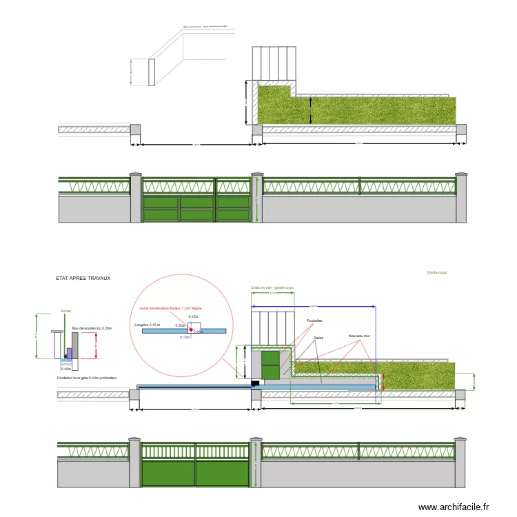 Couste - Morangis. Plan de Couste - Morangis. Plan de